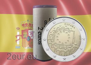 SPAIN 2 EURO 2015 - 30 YEARS OF THE EU FLAG r